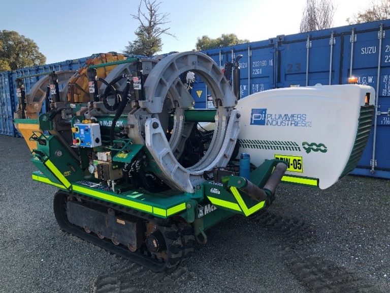 A machine on top of a container, part of pipeline equipment.